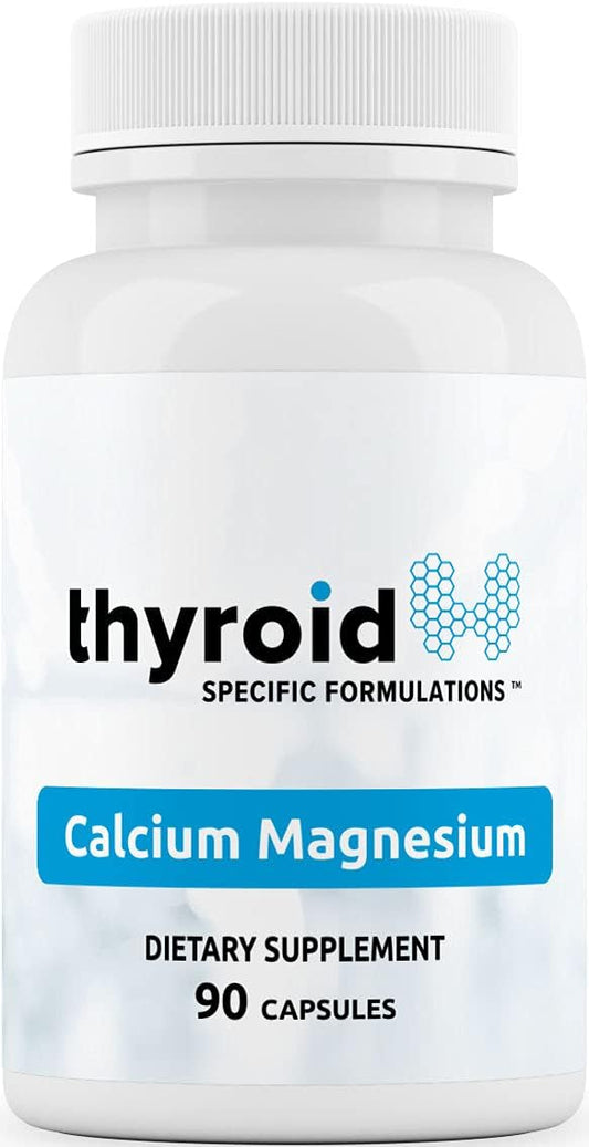 Doctor Formulated Thyroid Support Formula with Calcium Magnesium - Clinically Proven for Bone Strength, Muscle Tension, and Parathyroid Function - Enhances Thyroid Function
