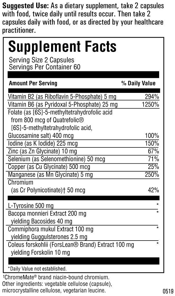 Doctor Formulated Thyroid Support Supplement with Iodine for Metabolism, Energy & Weight Loss - Vegetarian & Gluten-Free
