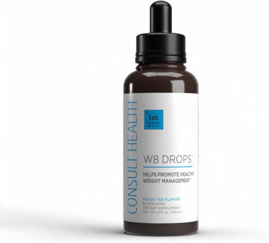 Doctor Formulated W8 Drops with DygloFit for Weight Loss Support - Liquid Supplement for Appetite Control, Metabolism, and Hormone Balance - Natural Antioxidant Protection - 2 Droppers Daily