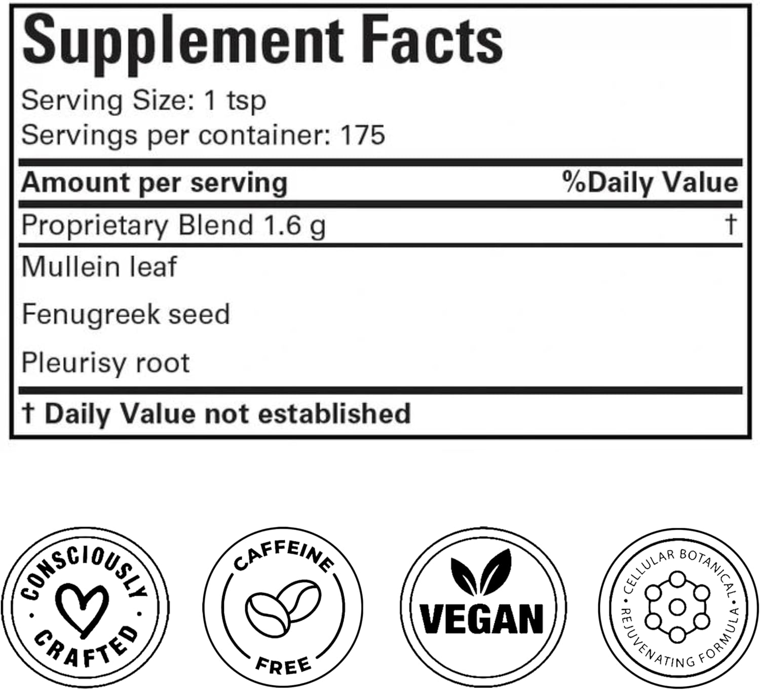 Doctor Morse's Mullein Leaf Tea: 3 Herb Blend, 86 Servings, 7oz, Caffeine Free for Lung & Respiratory Support with Pleurisy Root & Fenugreek Extract
