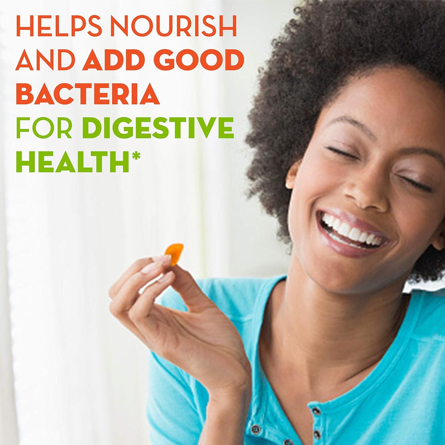Doctor Recommended Citrus Flavor Probiotic Gummies for Gut Health & Immune Support with Vitamin C and B12 - 50 Count