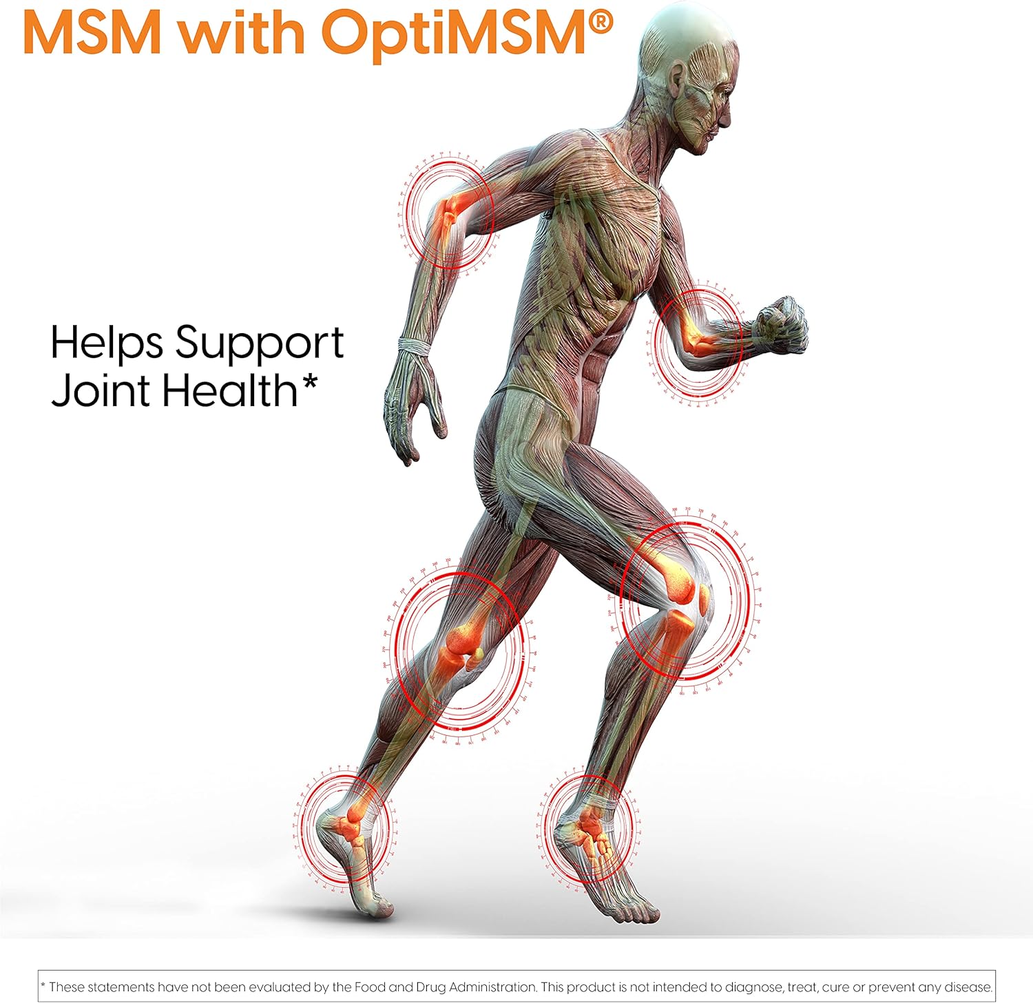 Doctor's BEST MSM Supplement for Hair, Skin, Nails, & Joints - Non-GMO, Gluten Free, 3000 mg, 360 Capsules