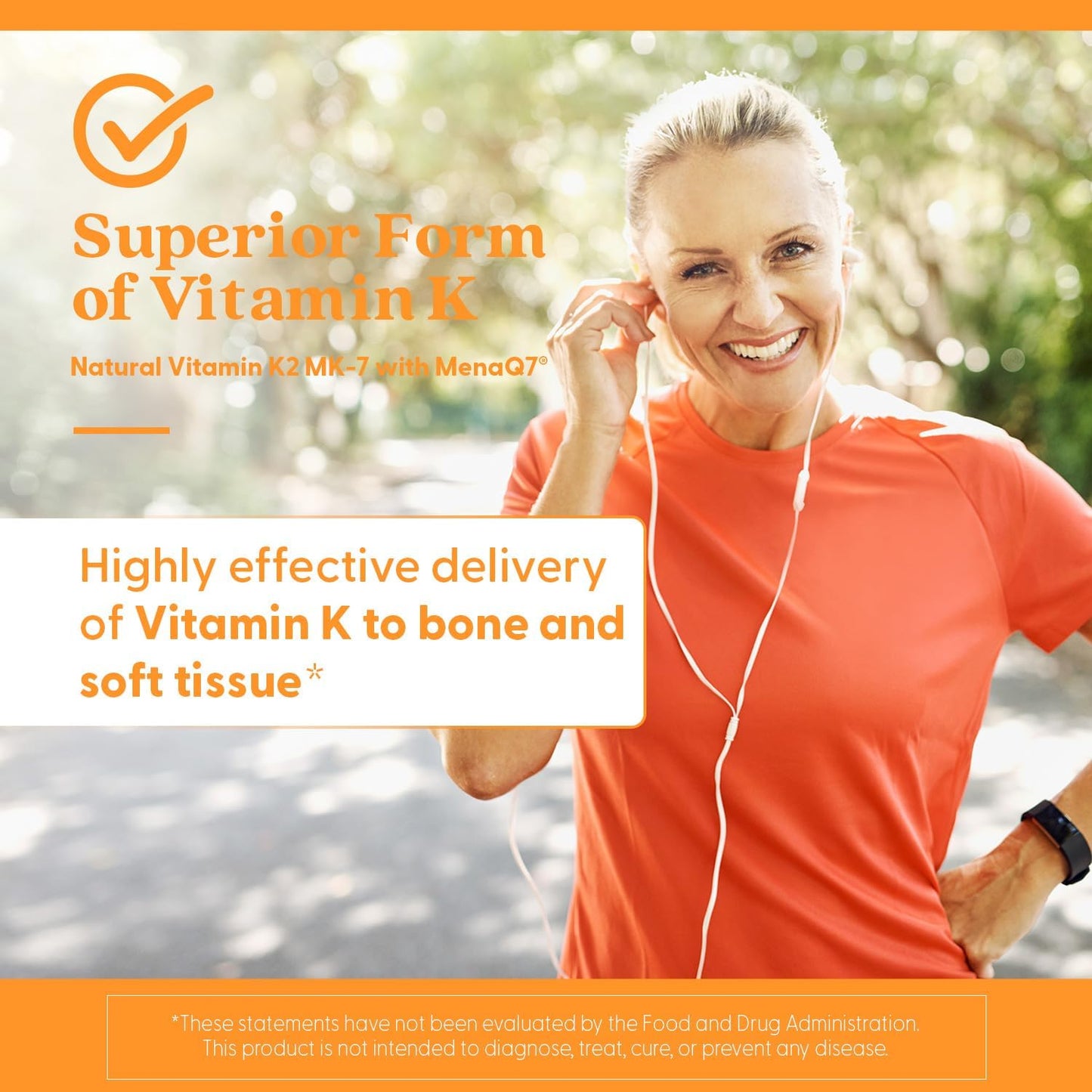 Doctor's Best Vitamin K2 Mk-7 Capsules - 180 Ct - Promotes Bone Health & Elasticity