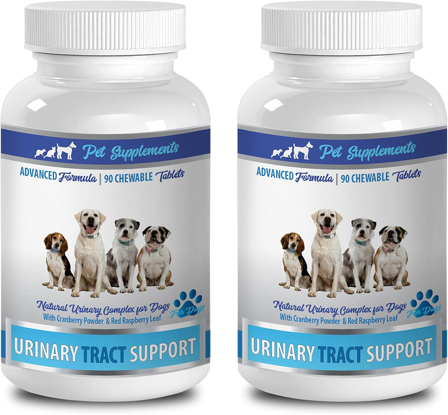 Dog Bladder Support Supplements - Urinary Tract Health - Chewable Bladder Complex - Corn Silk - 2 Bottles (180 Chews)