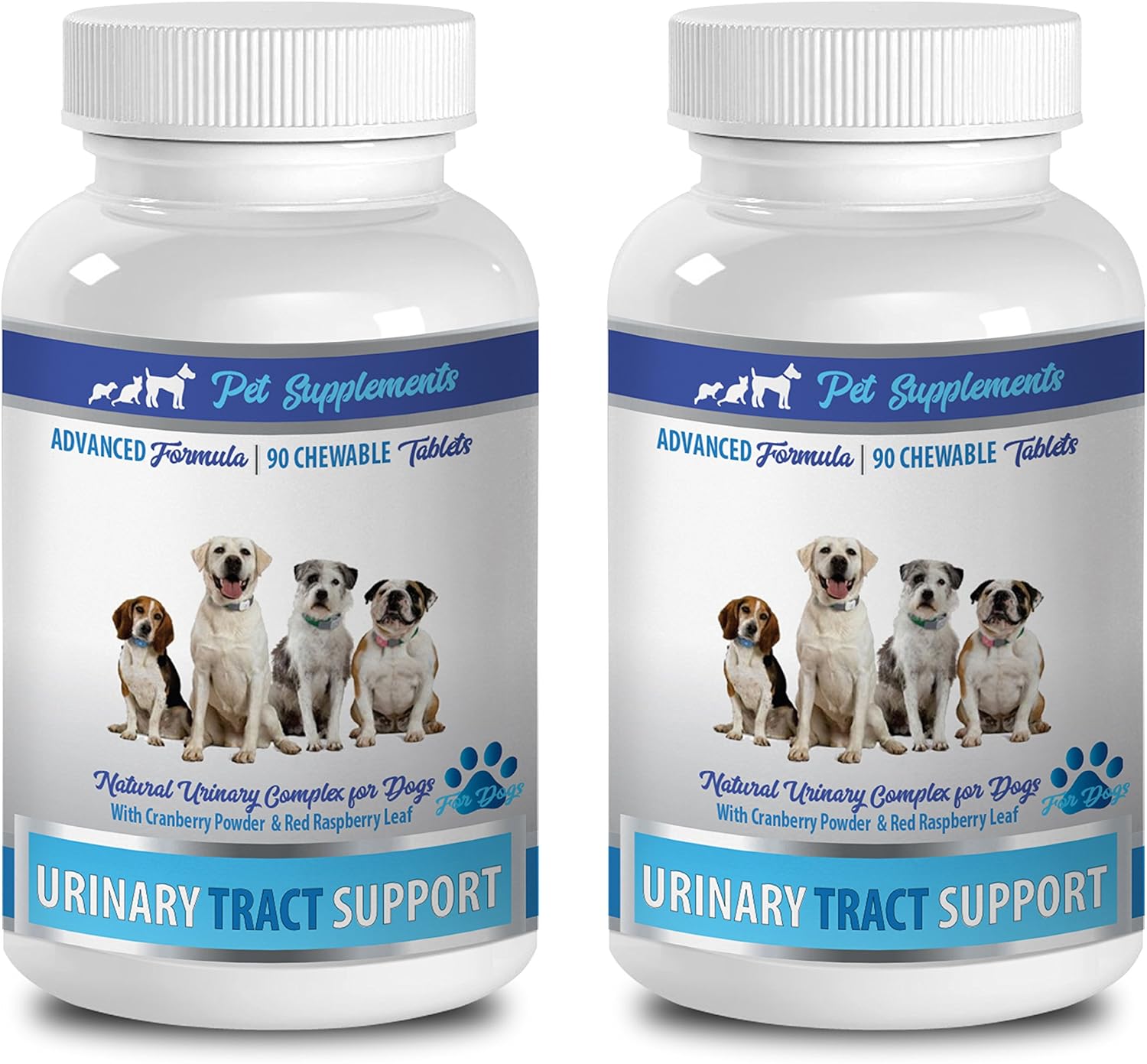 Dog Bladder Support Supplements - Urinary Tract Health - Chewable Bladder Complex - Corn Silk - 2 Bottles (180 Chews)