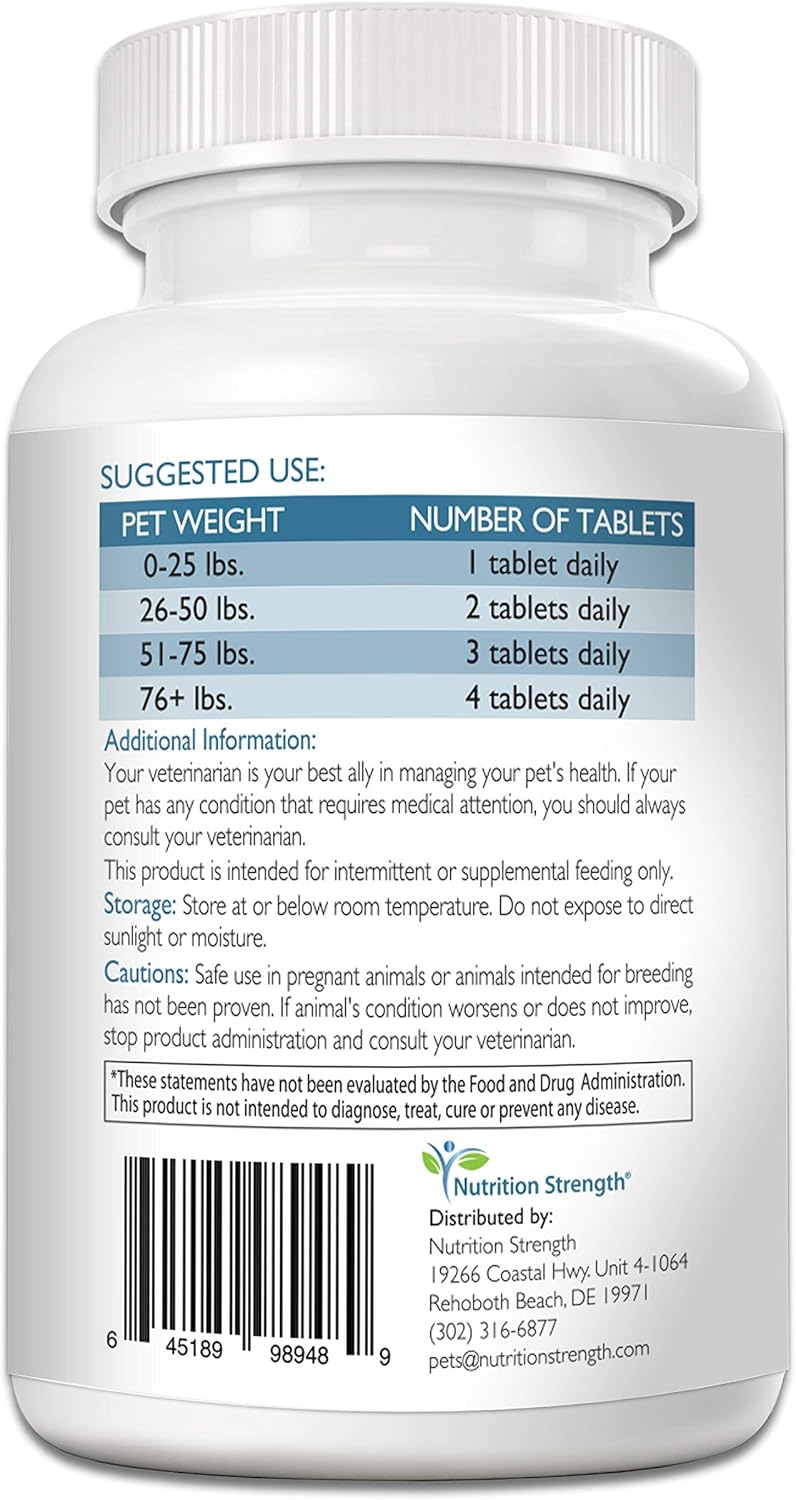 Dog Cognitive Support Supplement, Promotes Brain Health & Mental Clarity, 120 Chewable Tablets for Senior Dogs with Cognitive Difficulties