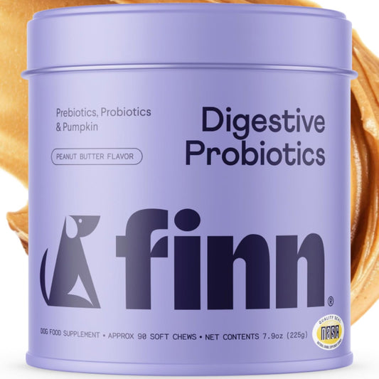 Dog Digestive Probiotics with Pumpkin & Prebiotics - Vet Recommended, Made in USA - 90 Soft Chews