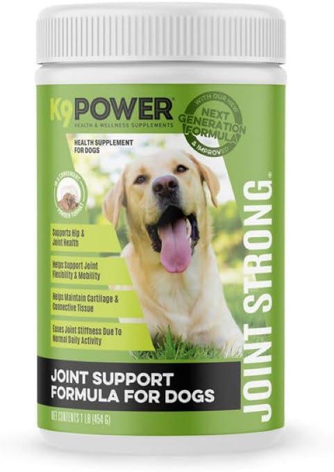 Dog Joint Health Supplement with Glucosamine, Curcumin & Chondroitin - Hip & Joint Pain Relief - 1 lb