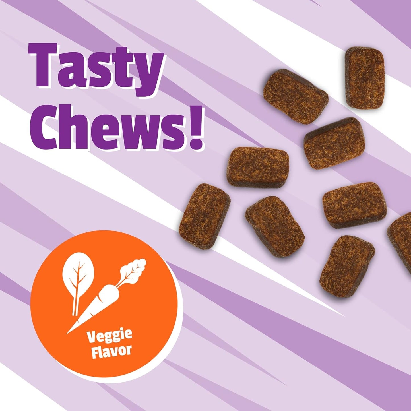 Dog Multivitamin Chews with Amino Acids and Antioxidants for Energy and Wellness - 150 Veggie Flavored Treats