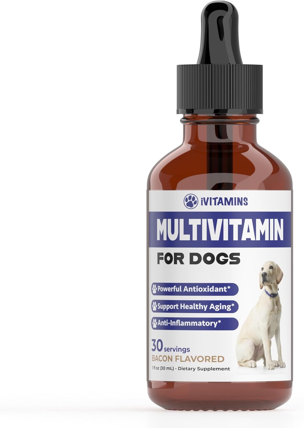 Dog Multivitamin Liquid Supplement for Joint, Gut, Immune, Skin, and Heart Health - 1 fl oz