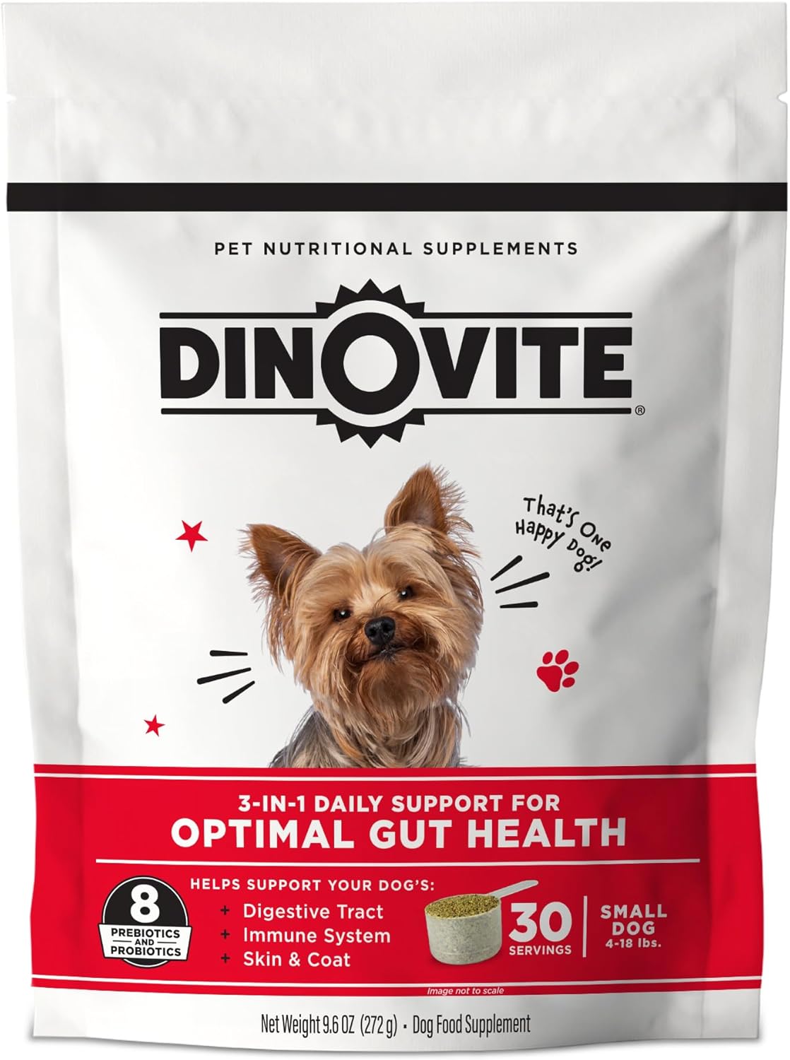 Dog Probiotic & Omega 3 Supplement for Skin & Coat Health - Hot Spot Relief - Small Dogs - 30 Day Supply