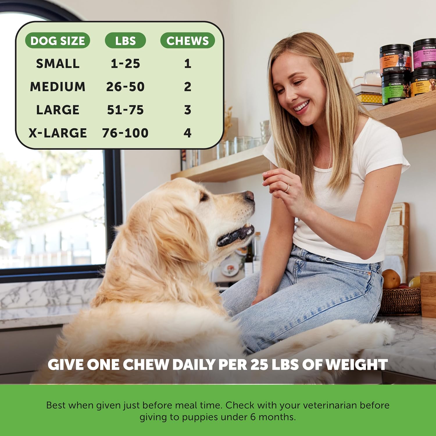 Dog Probiotics for Diarrhea & Bowel Support with Digestive Enzymes, Prebiotics, and Probiotics - Promotes Gut Health, Immunity, and Itch Relief (Duck 90 ct)