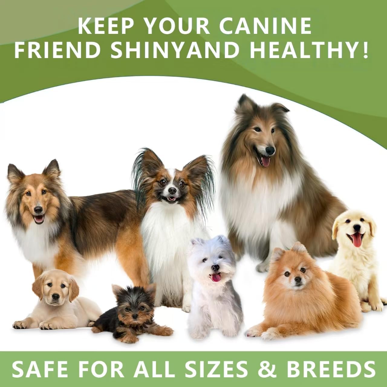 Dog Skin & Coat Supplement with Omega-3 Fish Oil for Itch Relief, Shedding Reduction & Joint Health - 180 Count Omega-3 for Dogs