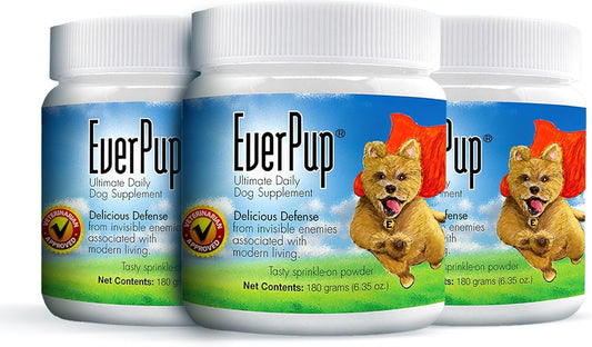 Dog Supplement for Hip & Joint Health + Digestion - Multivitamin with Glucosamine, Apoptogens, Probiotics, Prebiotics, and Enzymes