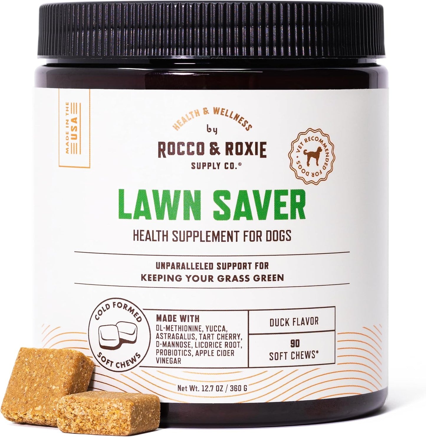 Dog Urine Neutralizer & Green Grass Saver Soft Chews with D-Mannose & Apple Cider Vinegar - 90ct