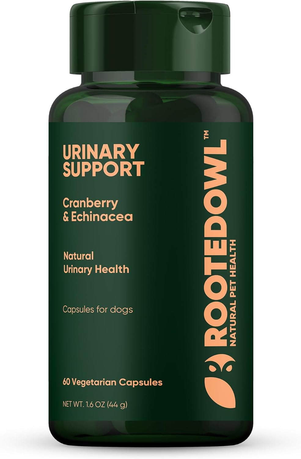 Dog UTI Prevention Supplement with Echinacea and Cranberry - 60/ct Rooted Owl Urinary Support