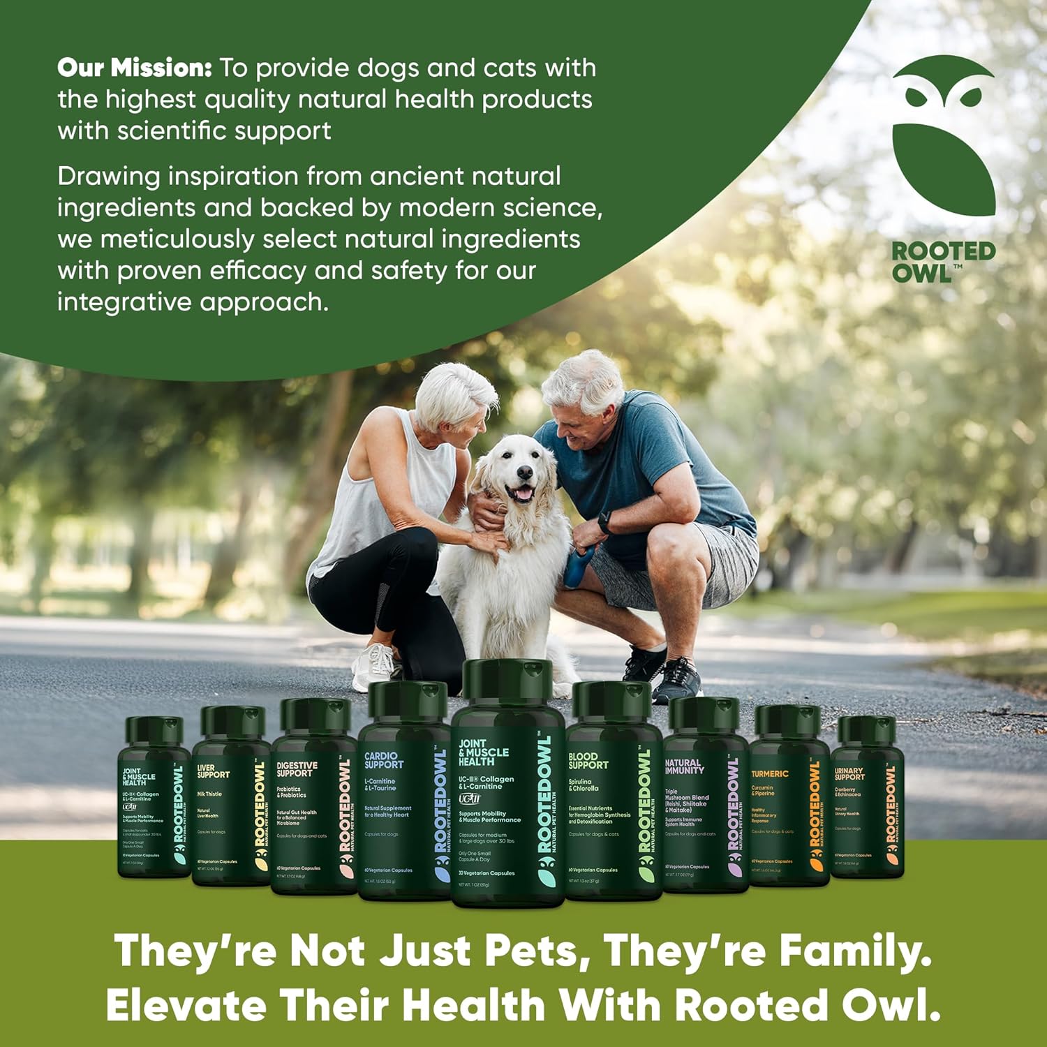 Dog UTI Prevention Supplement with Echinacea and Cranberry - 60/ct Rooted Owl Urinary Support