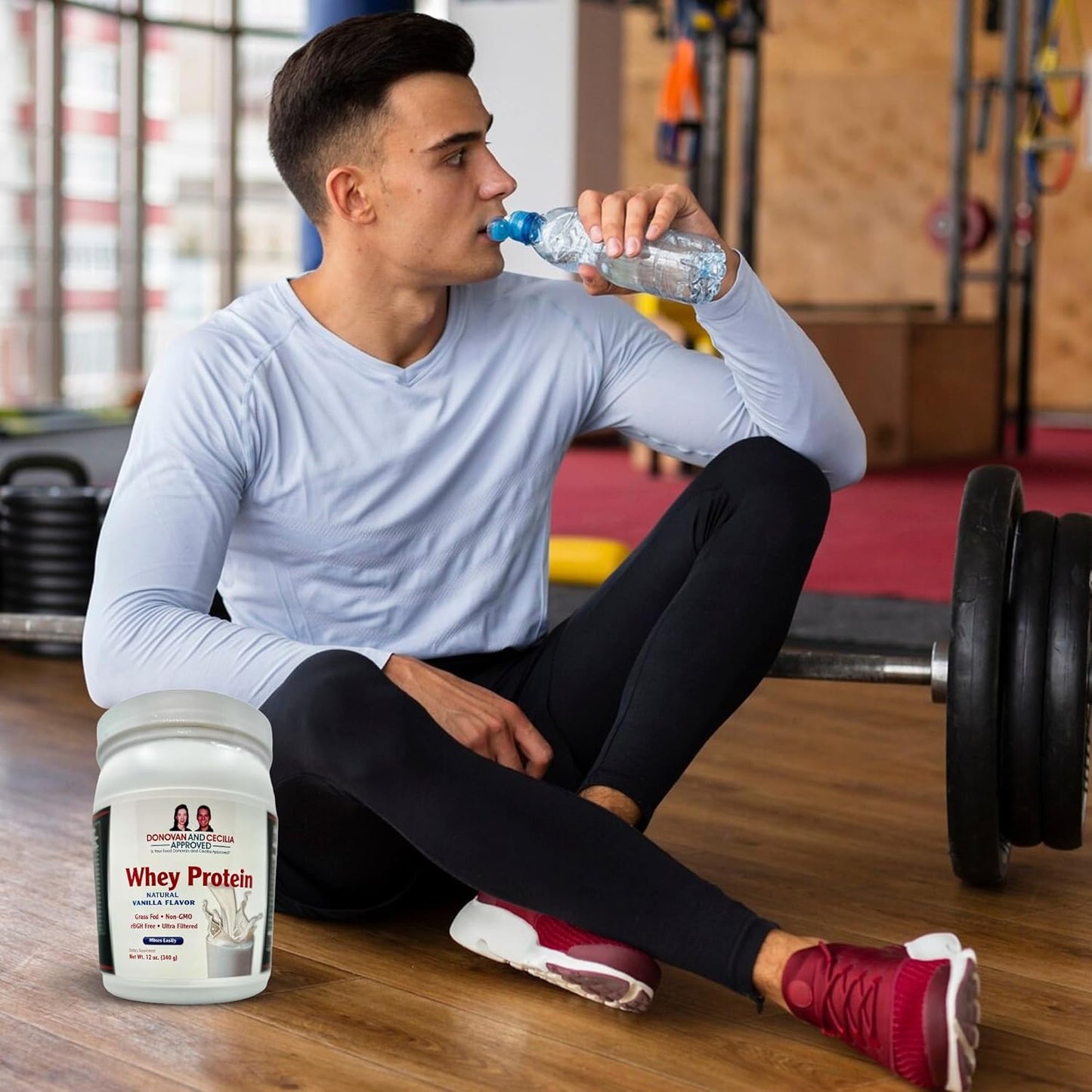 Donovan and Cecilia Approved Grass Fed Whey Protein Shake with BCAAs, 19g Protein, Vanilla Flavor, No Artificial Sweeteners - 12 Oz