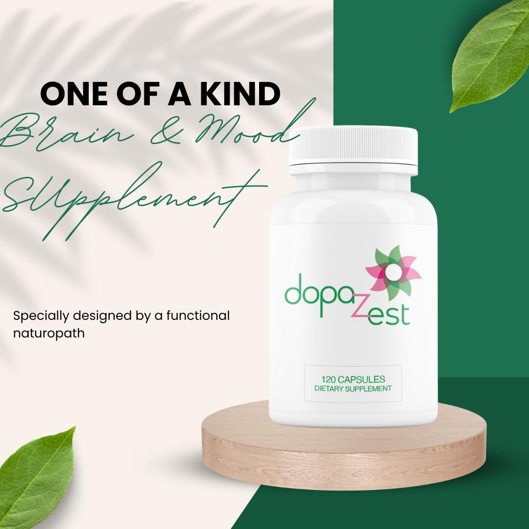 DopaZest: Mental Clarity and Brain Fog Support Supplement - 2 Pack (120 Capsules)