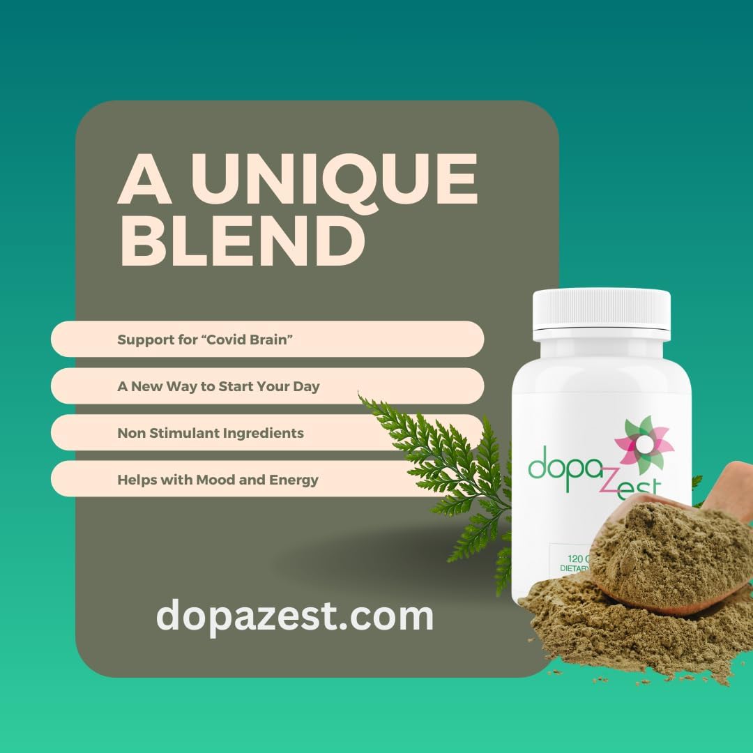 DopaZest: Mental Clarity and Brain Fog Support Supplement - 2 Pack (120 Capsules)