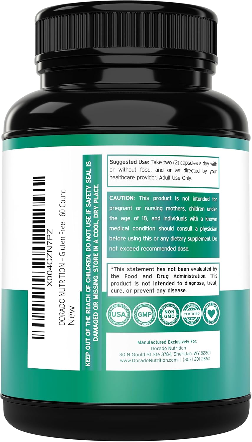 DORADO NUTRITION Candida Cleanse Detox - 60 Count Advanced Formula for Overgrowth Treatment - Candida Killer Complex for Men and Women - Vegan & Made in USA - Third Party Tested
