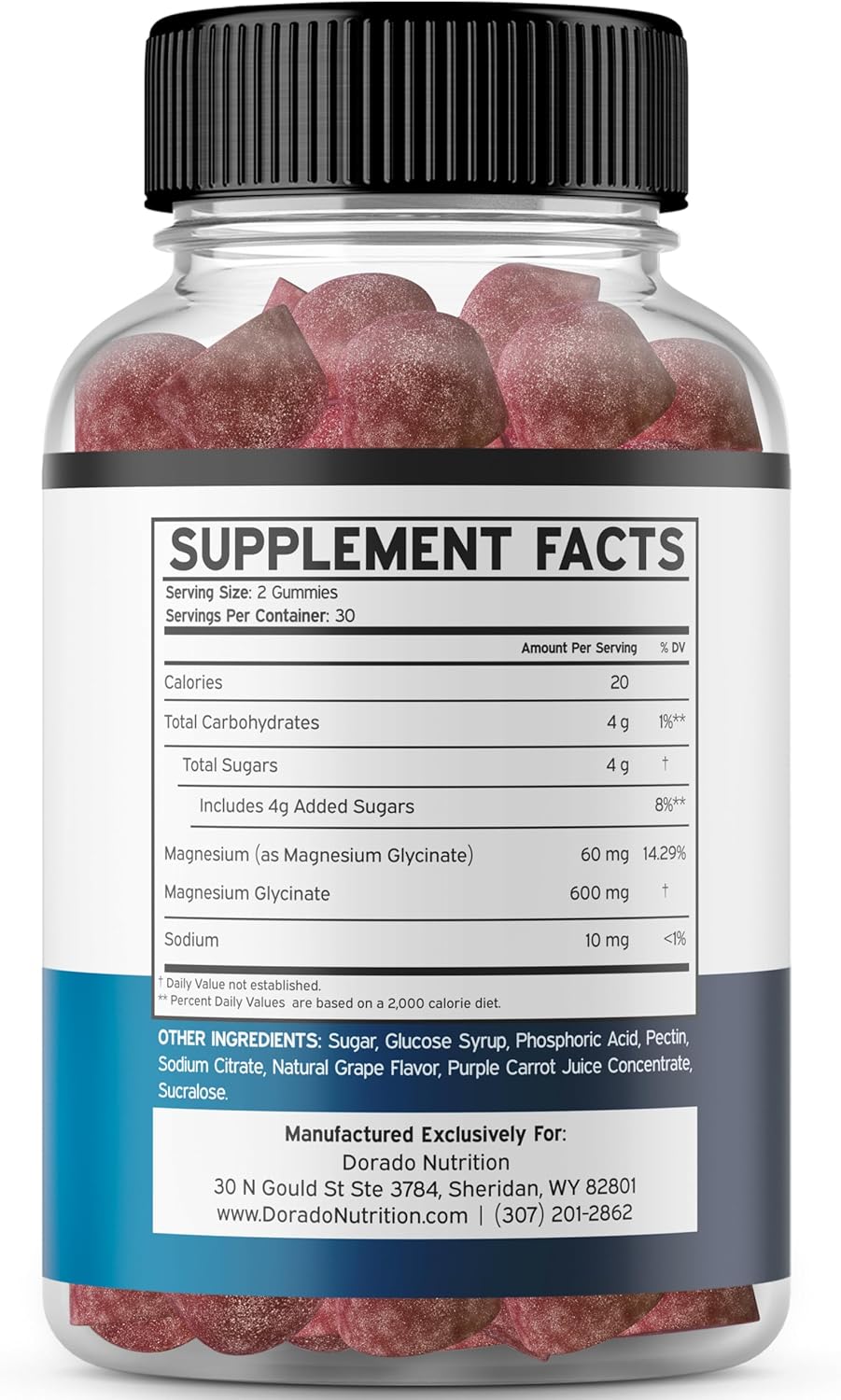 Dorado Nutrition Saffron & Magnesium Gummies Bundle - Sugar Free Advanced Formula (120 Gummies)