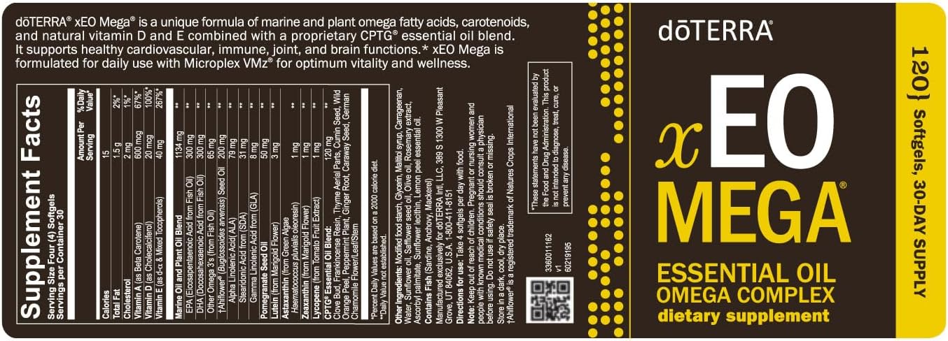 doTERRA Thasaba xEO Mega Supplement - 120 Capsules