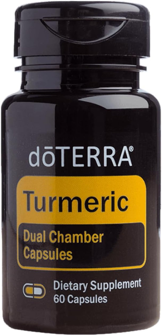 doTERRA Turmeric Capsules with Dual Chambers for Enhanced Benefits