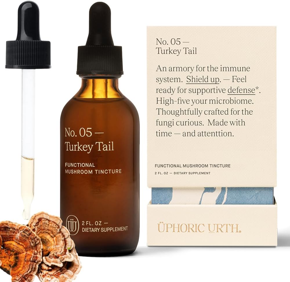 Double Extracted Turkey Tail Mushroom Tincture for Immunity, Inflammation, Aches, Digestion - Antioxidant Rich (60 Servings)