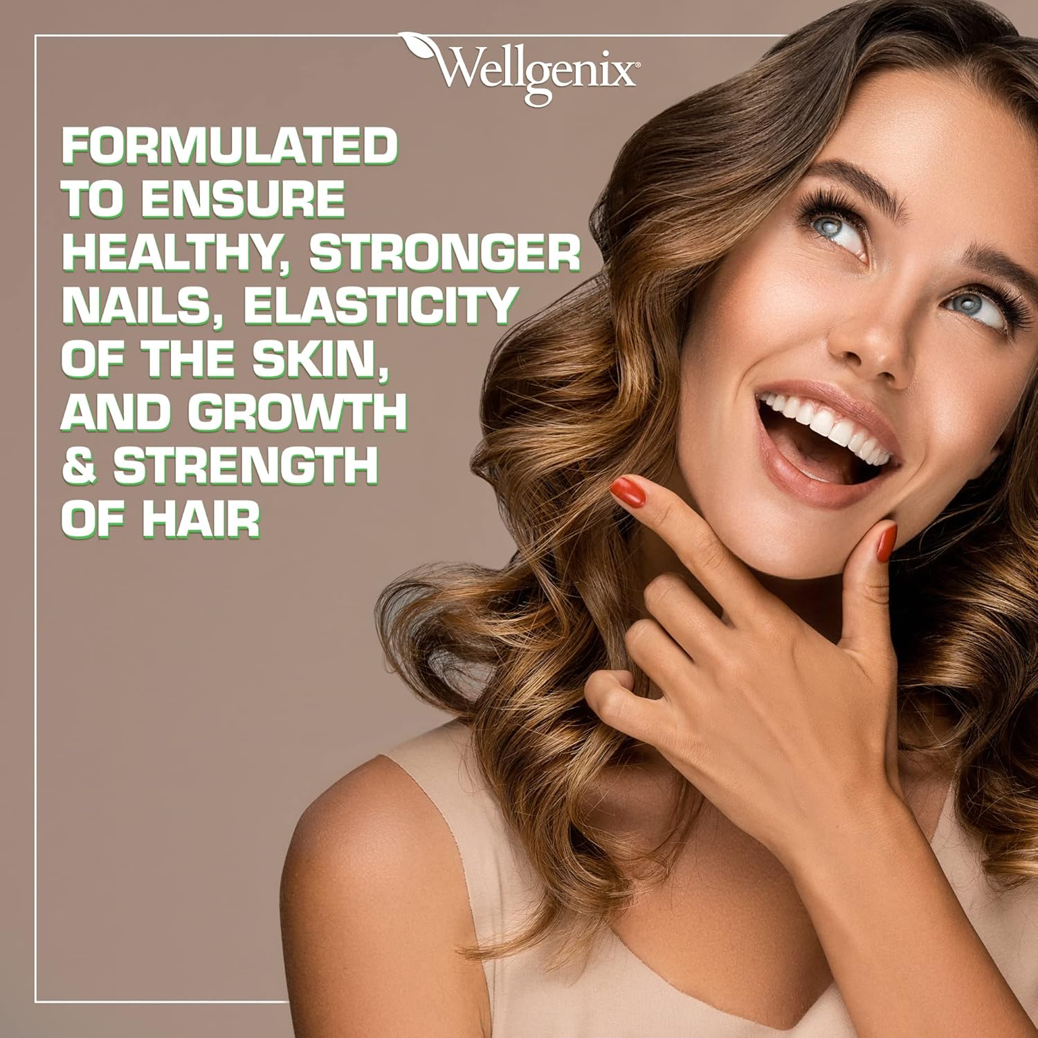 Double Strength Wellgenix Purvana Hair Skin Nails Vitamin Softgels with High Absorption - 2500mcg Biotin, VIT A & B (90 Count) 2-Pack