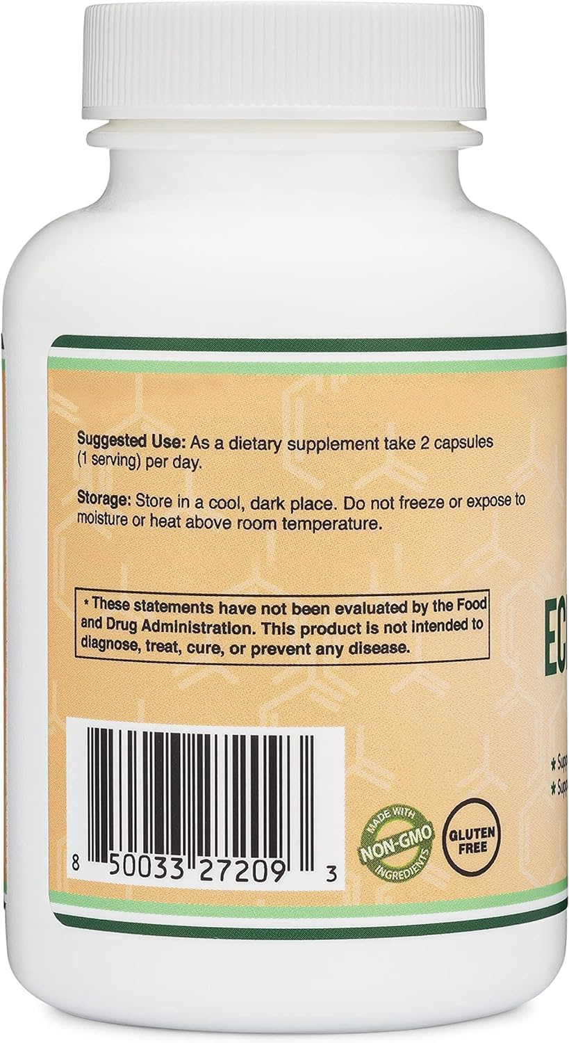 Double Wood Beta Ecdysterone Supplement - 500mg (120 Capsules) Plant Anabolic for Men's Health - Non-GMO, Gluten Free