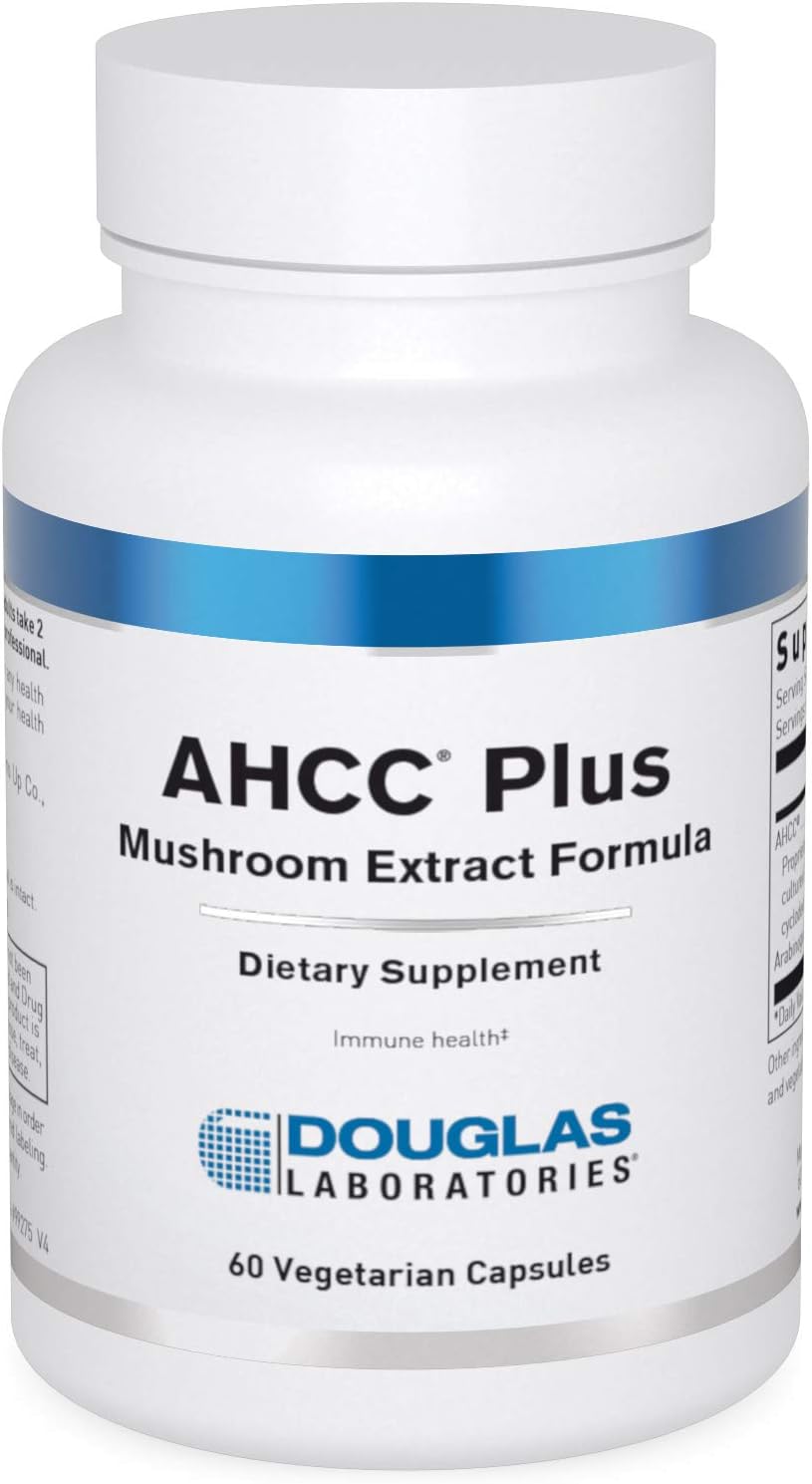 Douglas Laboratories AHCC Plus Capsules - Mushroom Extract Formula with Arabinogalactin for Immune Support