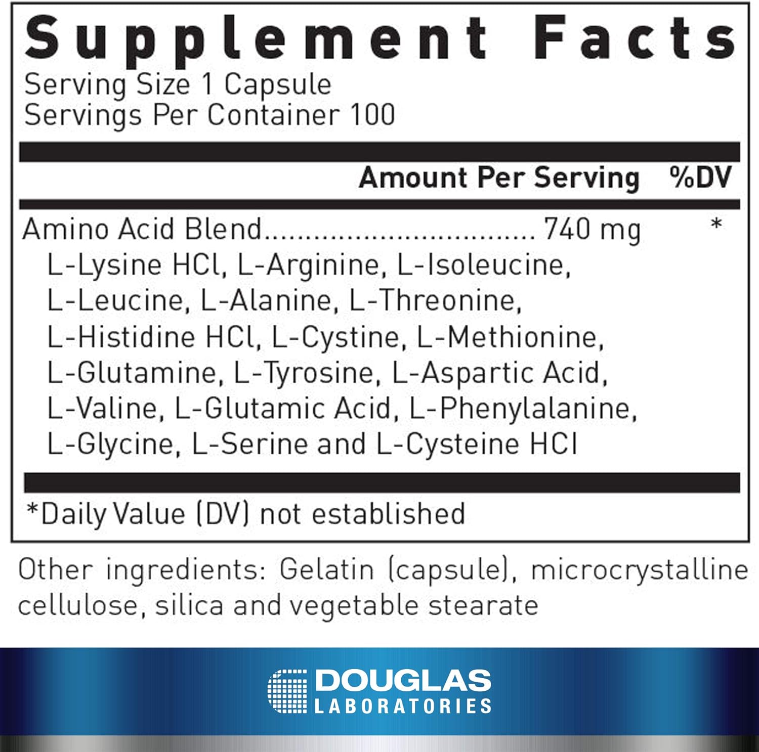 Douglas Laboratories Aminoblend Capsules | Balanced Amino Acid Mix | 100 Count