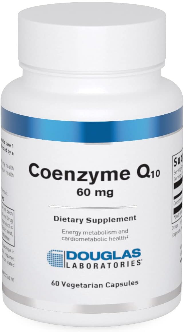 Douglas Laboratories Coenzyme Q-10 60mg Capsules for Antioxidant and Energy Support