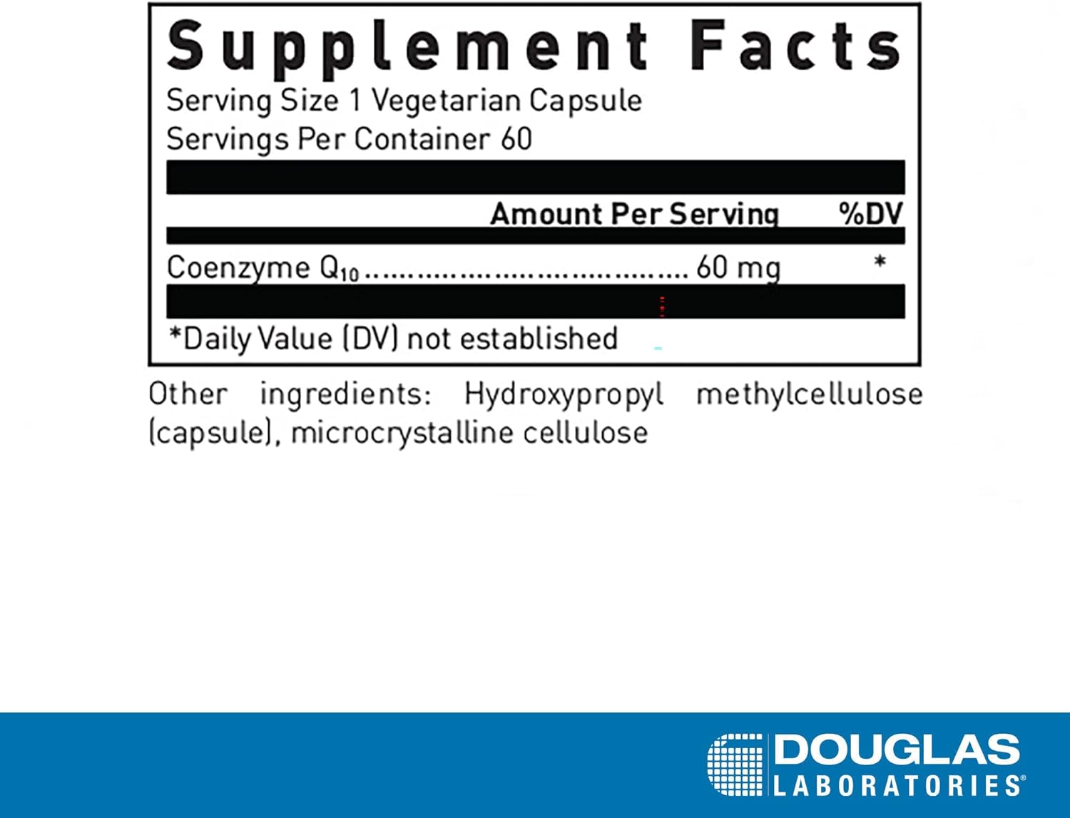 Douglas Laboratories Coenzyme Q-10 60mg Capsules for Antioxidant and Energy Support