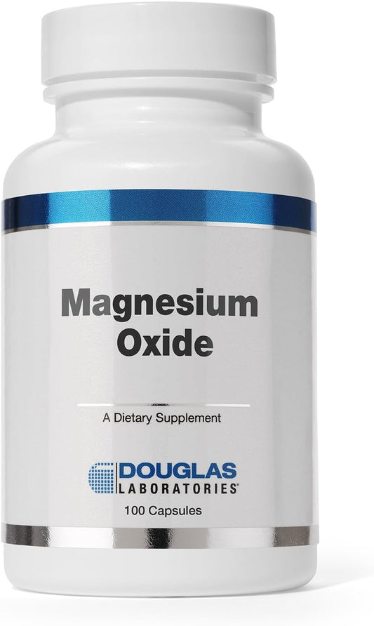 Douglas Laboratories Magnesium Oxide Capsules - Promotes Heart Health and Bone Formation - 100 Count