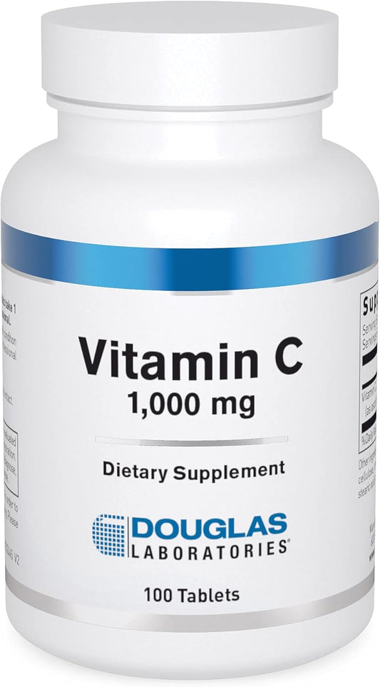 Douglas Laboratories Vitamin C Tablets for Immune Support and Wound Healing - 100 Count