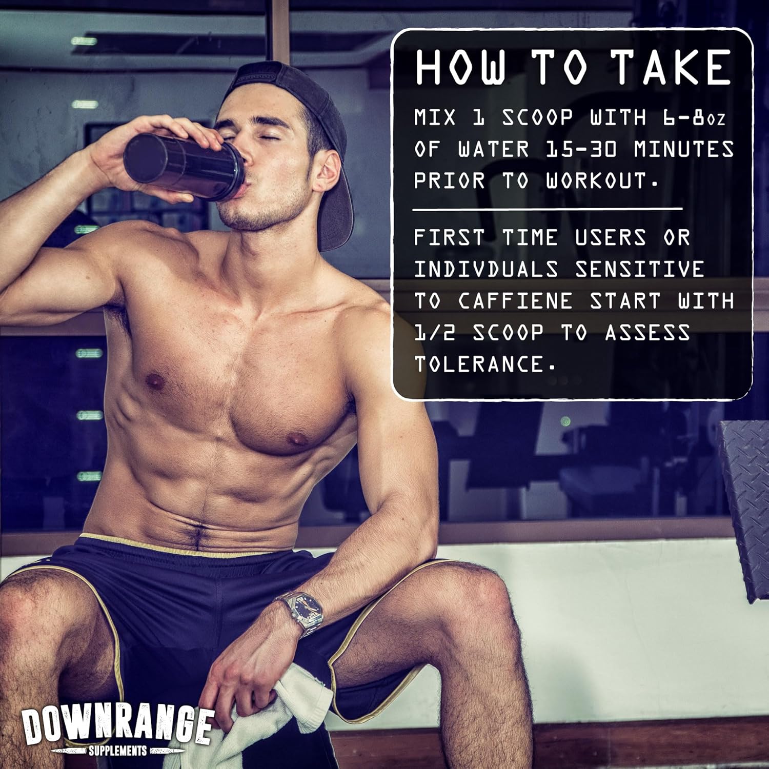 DownRange 1st Call Pre Workout Powder - Amino Acid Beta Alanine, Caffeine, Energy and Focus Support - 30 Servings, Cherry Punch - Preworkout for Men and Women