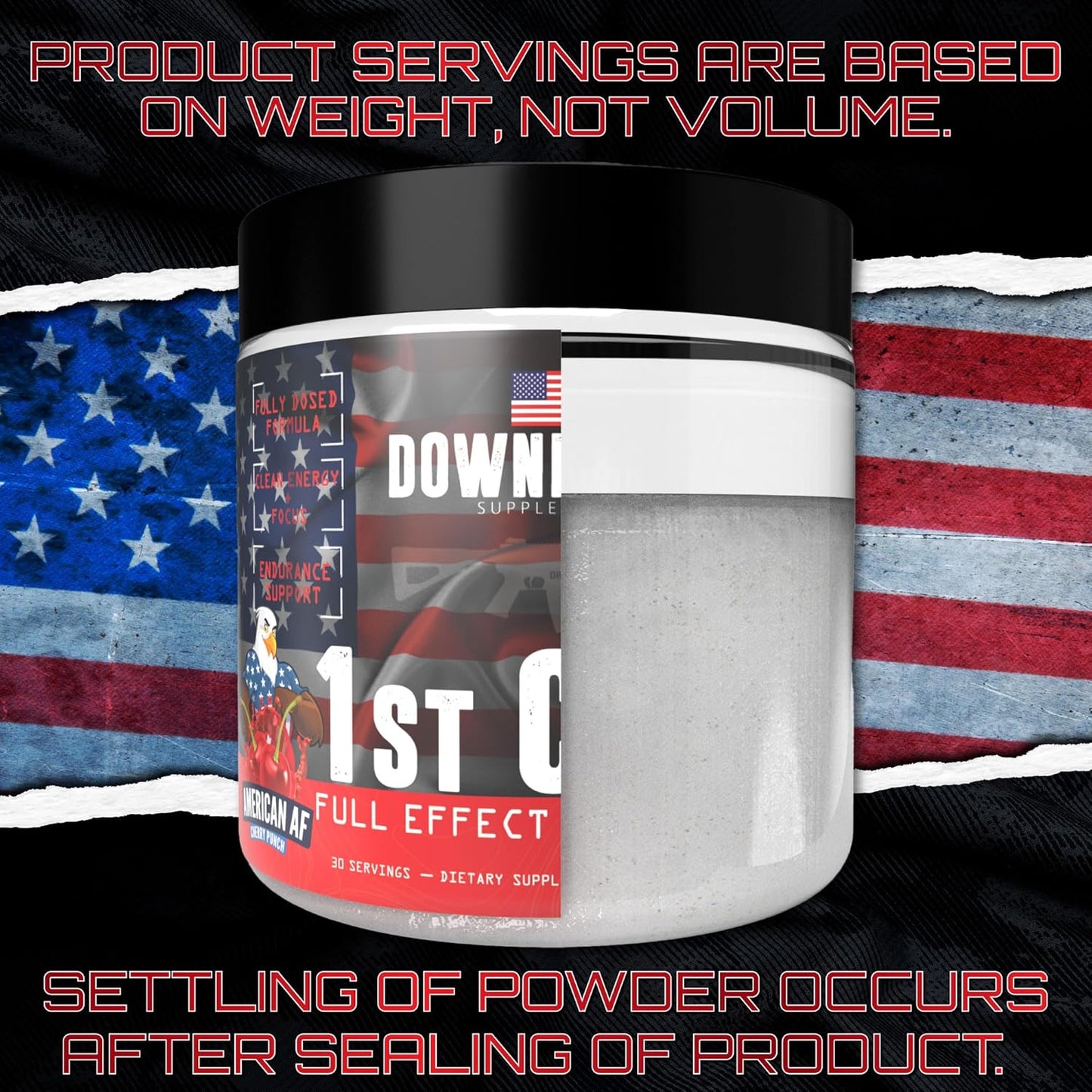 DownRange 1st Call Pre Workout Powder - Amino Acid Beta Alanine, Caffeine, Energy and Focus Support - 30 Servings, Cherry Punch - Preworkout for Men and Women