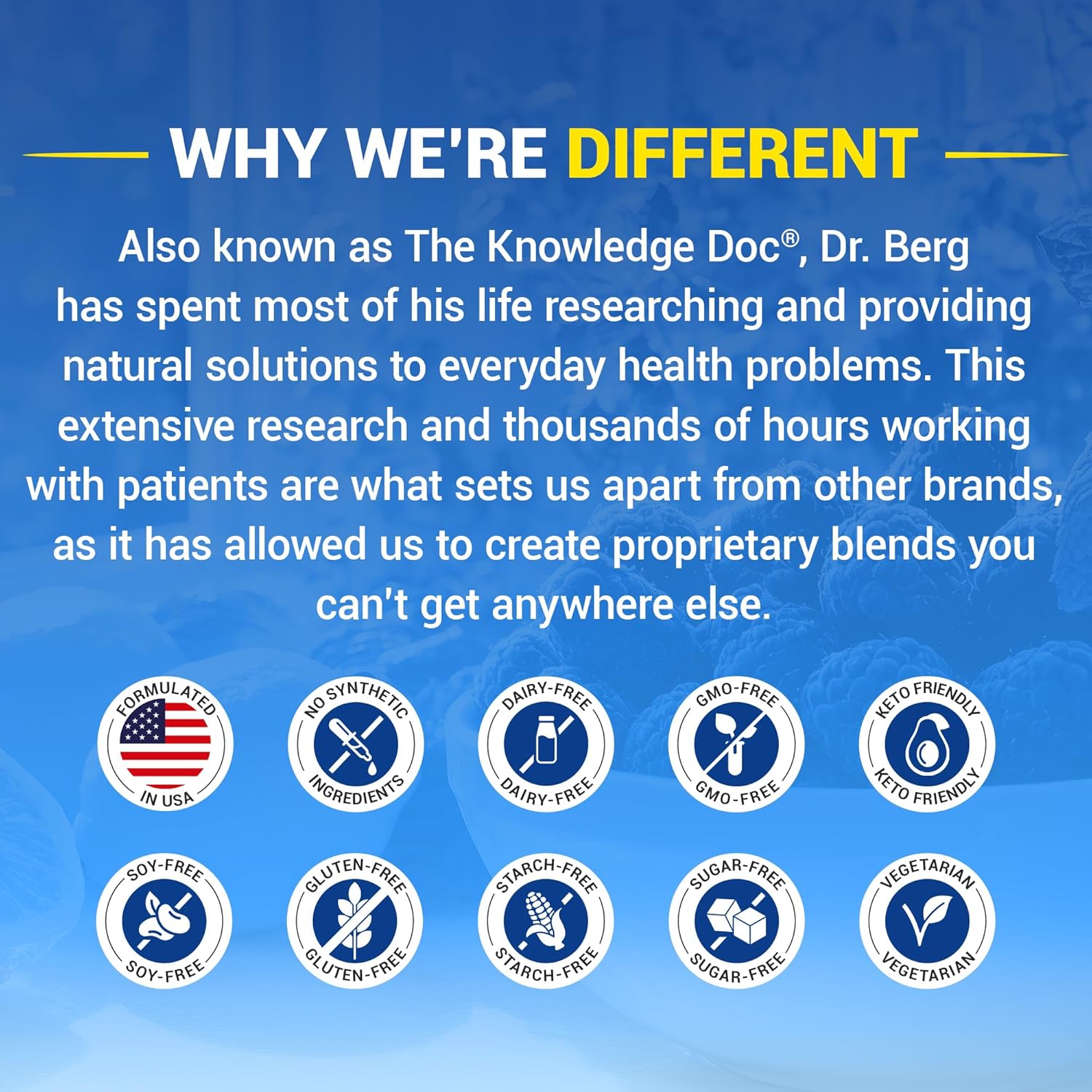 Dr. Berg Magnesium Glycinate Powder with Vitamin D3 & Zinc for Sleep, Relaxation, Stress Relief - Raspberry Lemon Flavor - 50 Servings