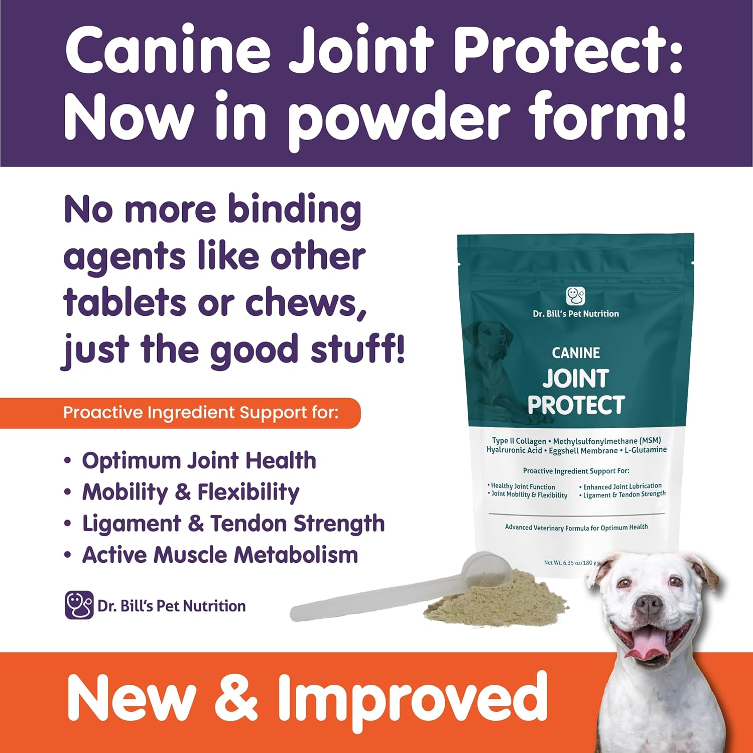 Dr. Bill's Canine Joint Protect Supplement for Strong Ligaments and Tendons