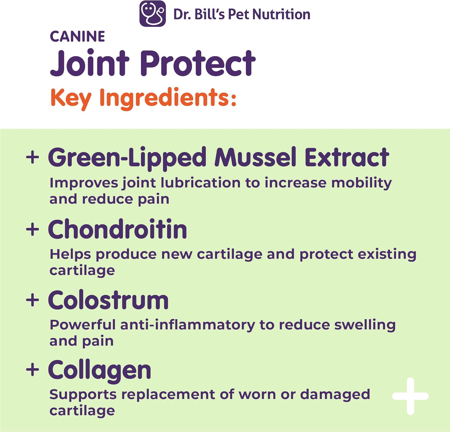 Dr. Bill's Canine Joint Protect Supplement for Strong Ligaments and Tendons