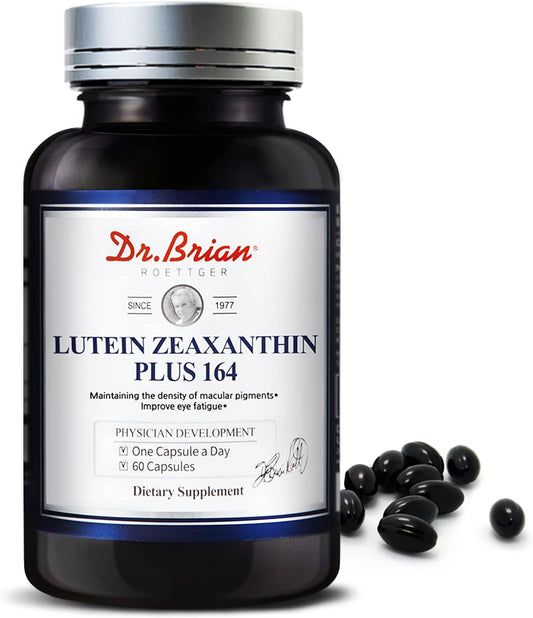 Dr. Brian Roettger Lutein and Zeaxanthin Eye Vitamins - 60 Non-GMO Capsules for Macular Degeneration and Dry Eyes