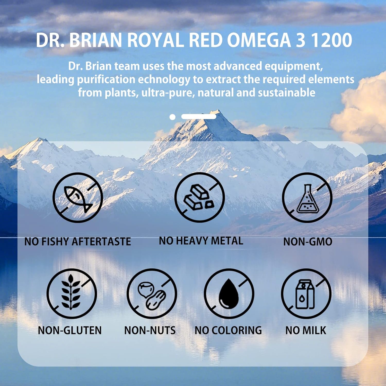 Dr. Brian Roettger Royal Red Omega 3 Fish Oil Supplement - 90 Soft Gels with EPA, DHA, Vitamin D & E for Physical Health