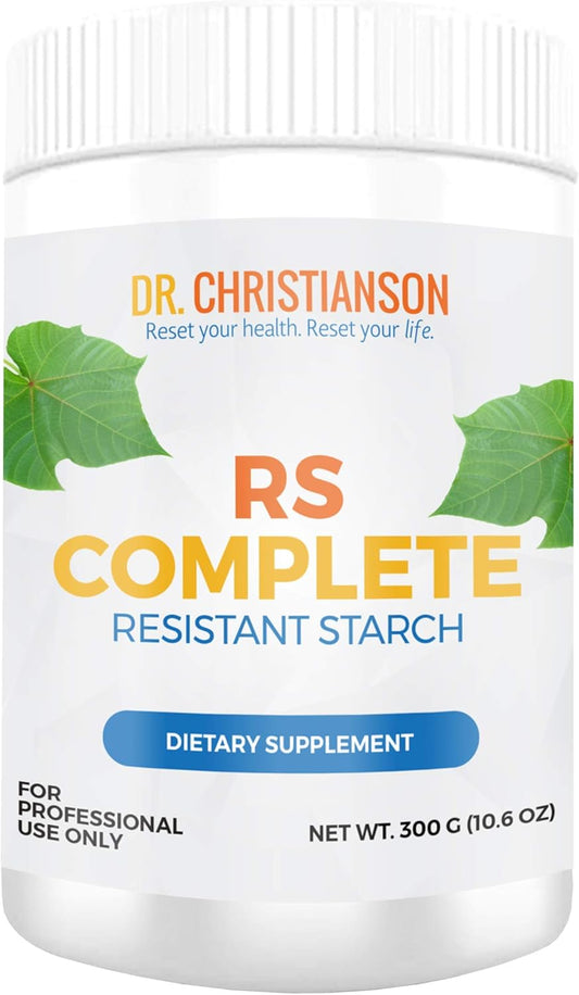 Dr. Christianson RS Complete Organic Green Banana Flour Resistant Starch Powder - Non-GMO Fiber Supplement - Metabolism Reset Diet