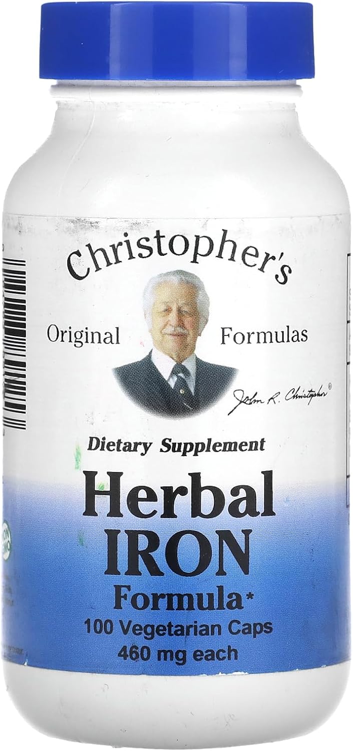 Dr. Christopher's Herbal Iron Formula: Family Formulations - 100 Capsules