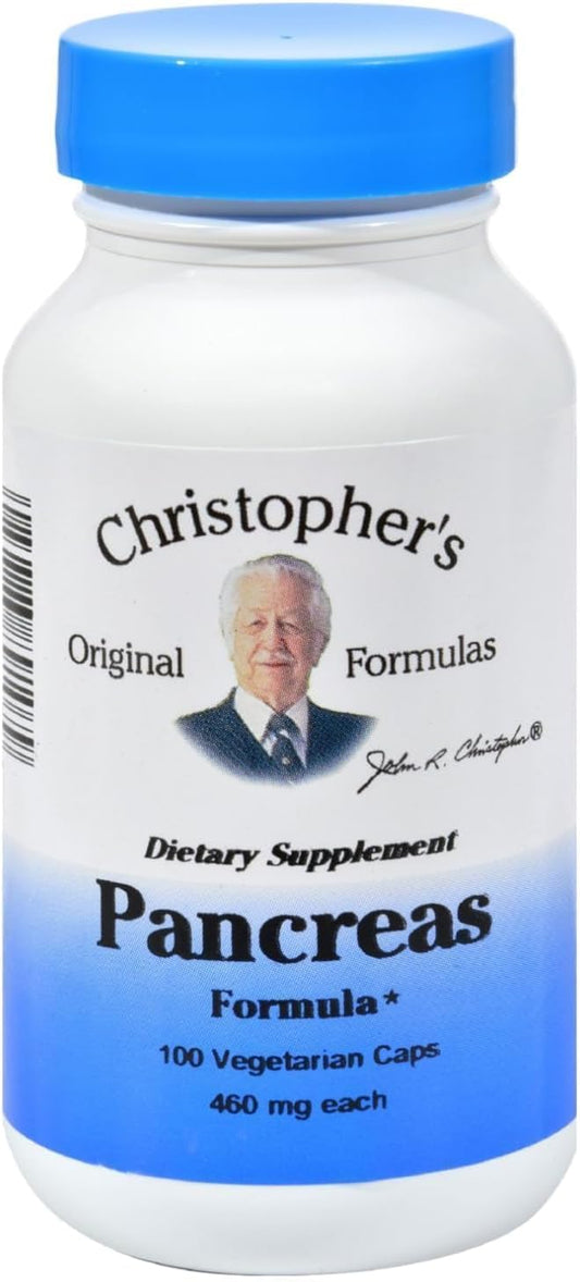 Dr. Christopher's Pancreas Formula - 100 Vegetarian Capsules