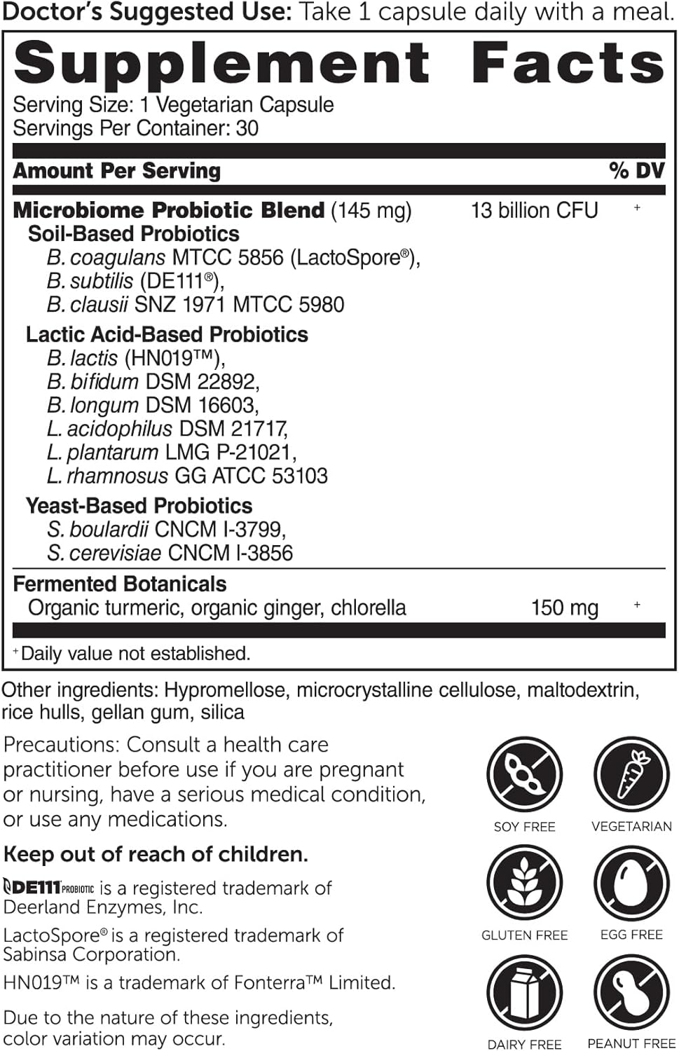 Dr. Drew Sinatra's LifeBiome Gut Restore Advanced Probiotic - 11 Multi Strains, Vegetarian Capsules
