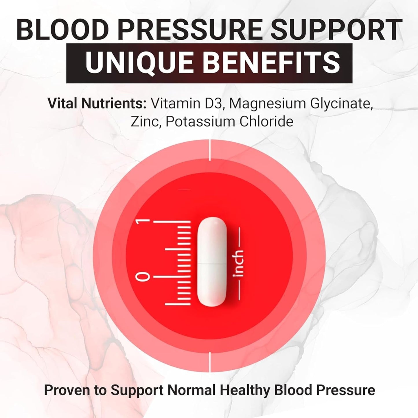 Dr. Emery's Blood Pressure Support Supplement with Magnesium, Zinc, Vitamin D3, Potassium - 240 Capsules