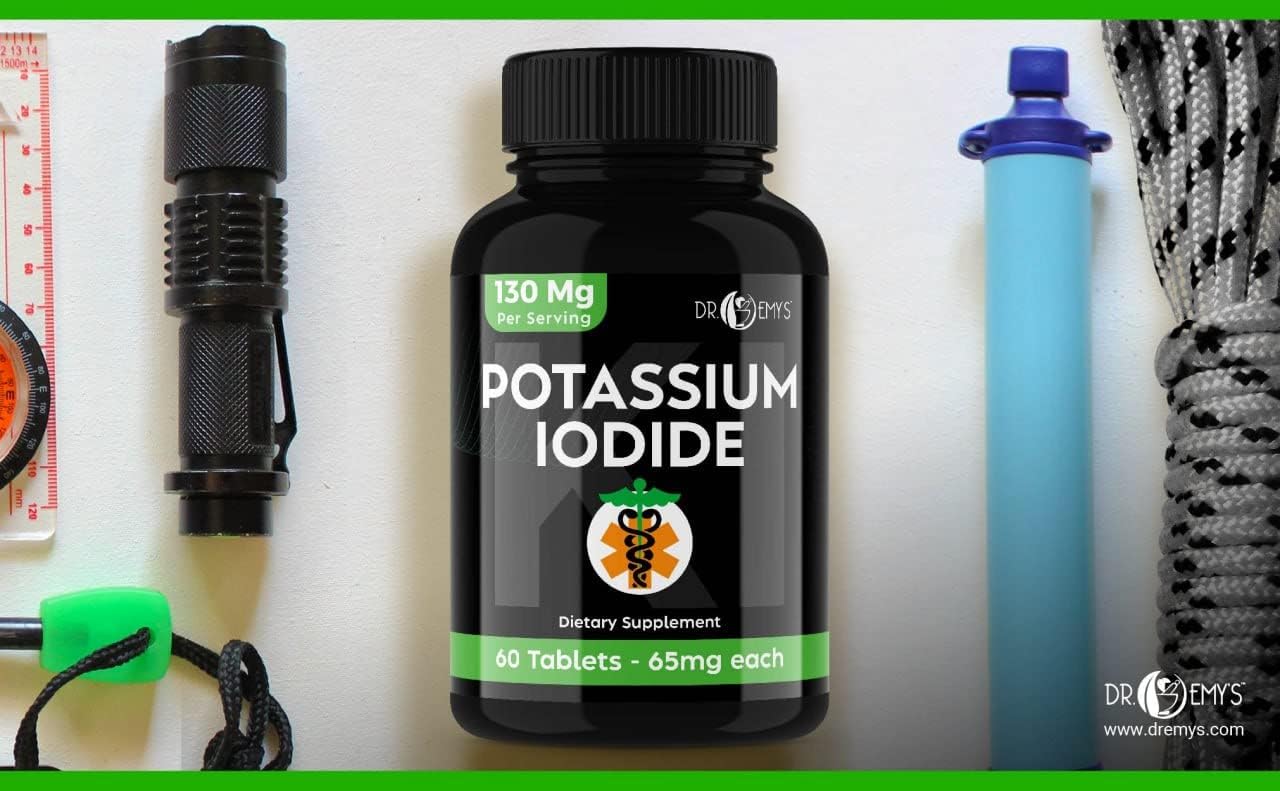 Dr. Emy's Potassium Iodide Pills 2-Pack - 120 Tablets, 130mg Servings